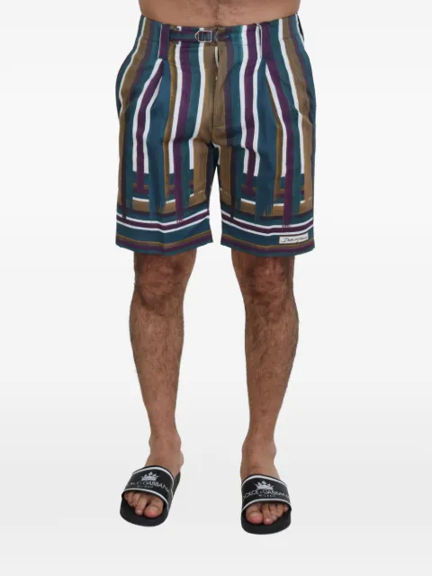 Dolce & Gabbana striped pleated shorts Blue GP1N7TFR51V