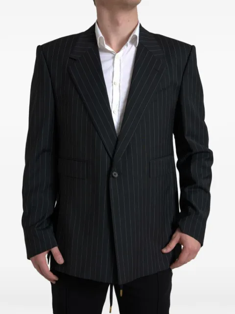 Dolce & Gabbana Sicilia pinstripe-pattern blazer Black G2RQ2TFRBC0