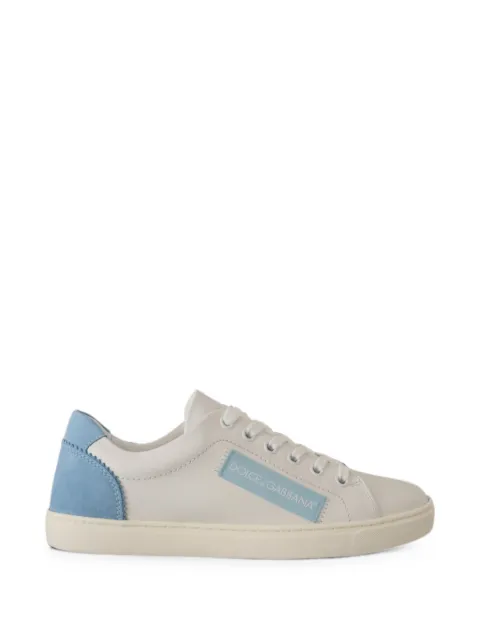 Dolce & Gabbana logo-patch leather sneakers White CS1600AI053