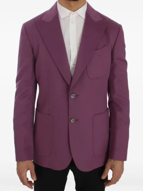 Dolce & Gabbana peaked-lapel patch-pocket blazer Purple SIG50054