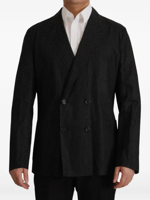Dolce & Gabbana polka-dot double-breasted blazer Black 7924841251031