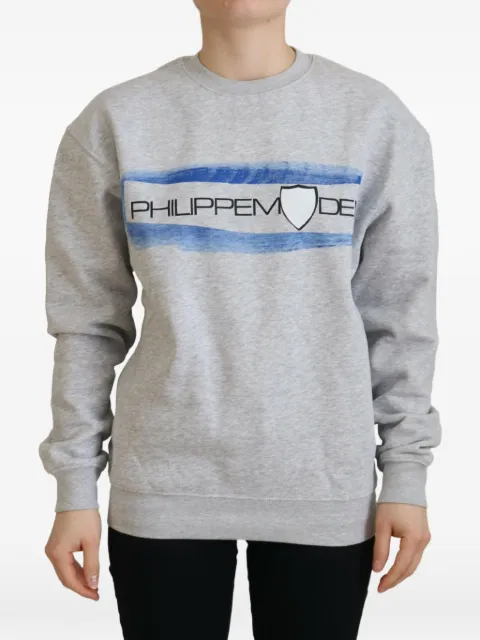 Philippe Model Paris logo-print sweatshirt Grey SCNDSB05