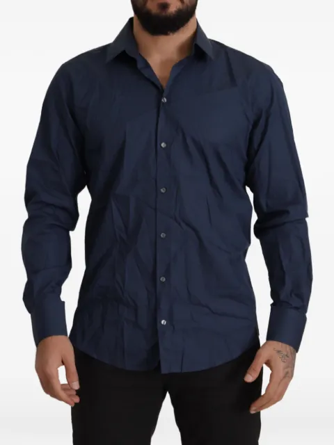 Dolce & Gabbana Martini slim-fit shirt Blue G5LP8TFR5ZG