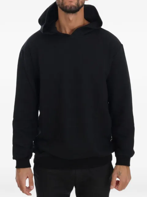 Daniele Alessandrini logo-plaque hoodie Black TSH1503
