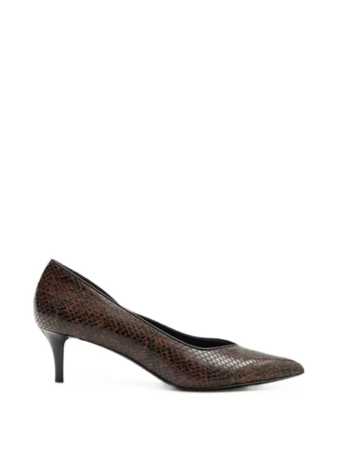 ISABEL MARANT Pamely python-effect leather pumps Brown ES0089FAD3A16S