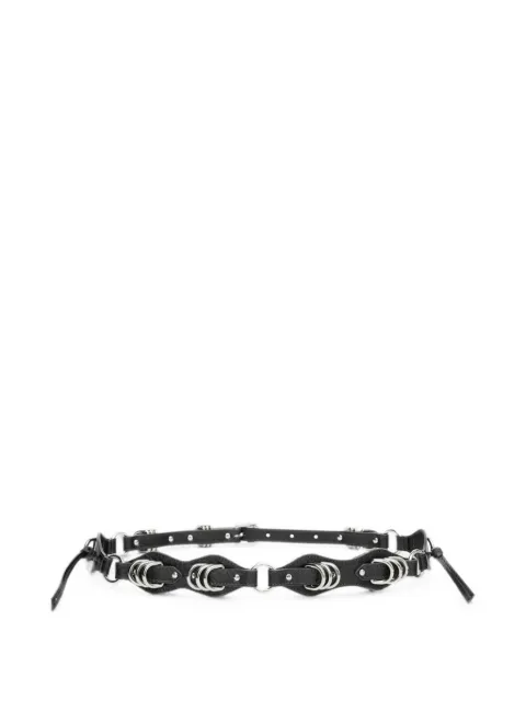 ISABEL MARANT Bolton smooth leather and metal belt Black CE431CFAD3B12A