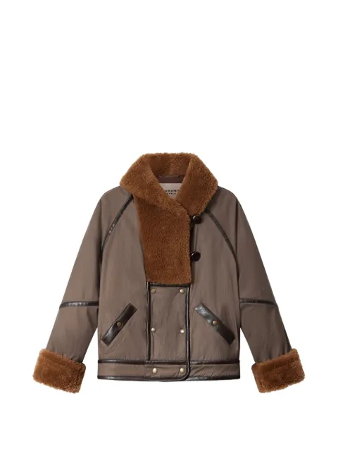 MARANT ÉTOILE Olinka faux-fur jacket Brown VE0725FAD3C01E