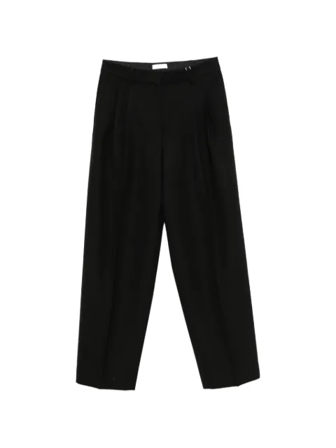 TOTEME pleated straight-leg trousers Black 252WRB0289FB0026