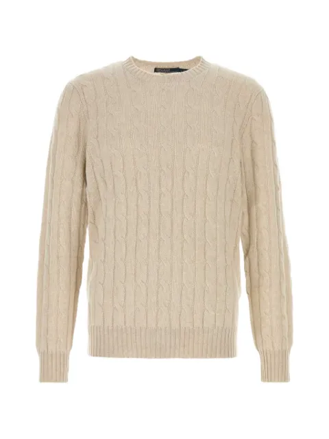 Polo Ralph Lauren cable-knit cashmere sweater Neutrals 710876728