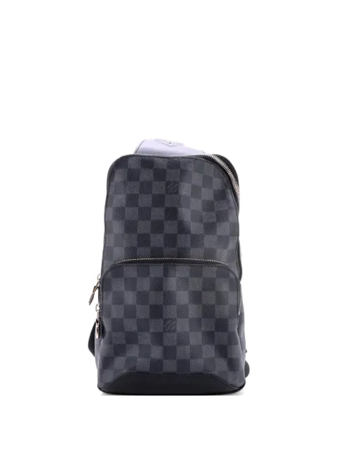 Louis Vuitton Pre-Owned Avenue Sling Bag Damier Graphite crossbody bag Black KTJJSHL1K7VBADPZ