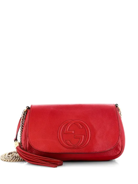 Gucci Pre-Owned Soho Chain Leather Medium crossbody bag Red HL4OCQEDV1NPGW7I