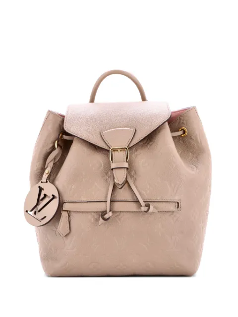 Louis Vuitton Pre-Owned Montsouris NM Monogram Empreinte Leather PM backpack Grey ZLALIVTK1N4Z8HVJ