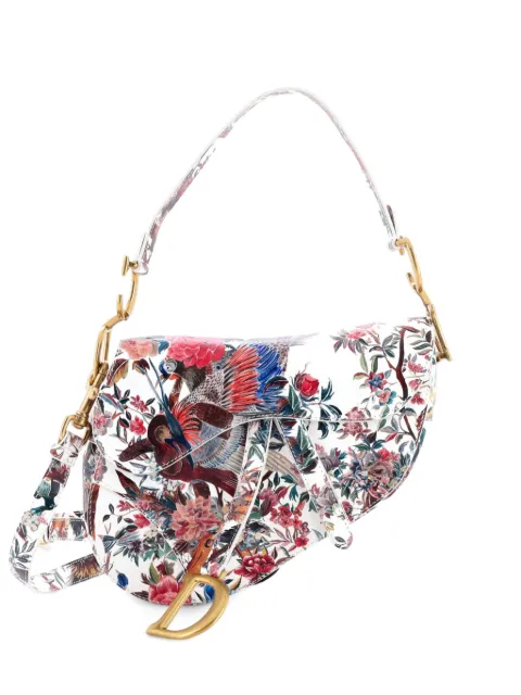 Christian Dior Pre-Owned Saddle Handbag with Strap Printed Leather Medium shoulder bag Multicolour Y4WZ6BWIQD9B0IM7