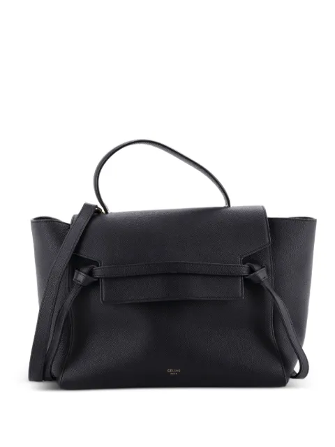 Celine Pre-Owned Belt Bag Textured Leather Mini shoulder bag Black 8IGC3J7T1ZVSPW0C