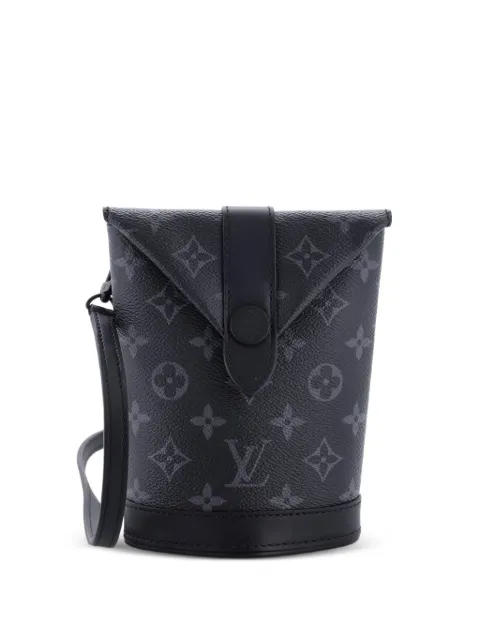 Louis Vuitton Pre-Owned Envelope Pouch Monogram Eclipse Canvas shoulder bag Black QBIYI4151X7PDKHG