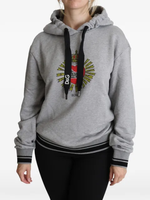 Dolce & Gabbana Sacred Heart hoodie Grey G9BEFTG7O2N