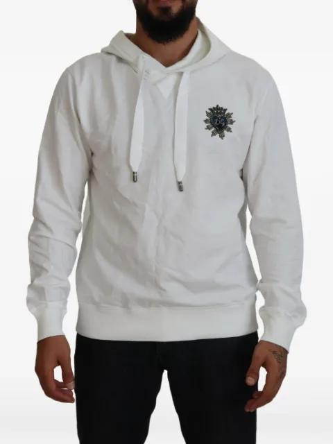 Dolce & Gabbana logo-detail hoodie White F9S48ZGDDBA