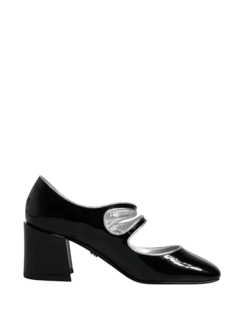 Dolce & Gabbana patent leather crystal-embellished pumps Black LA12041