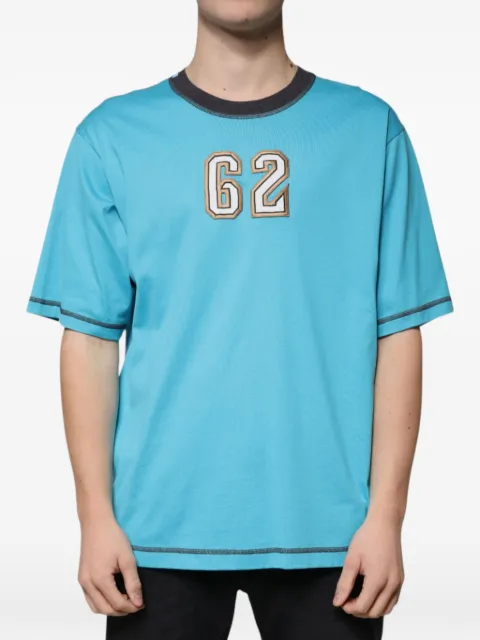 Dolce & Gabbana embroidered-patch T-shirt Blue G8HV4TG7F7W