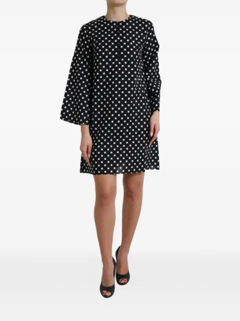 Dolce & Gabbana polka-dot mini shift dress Black DR281001