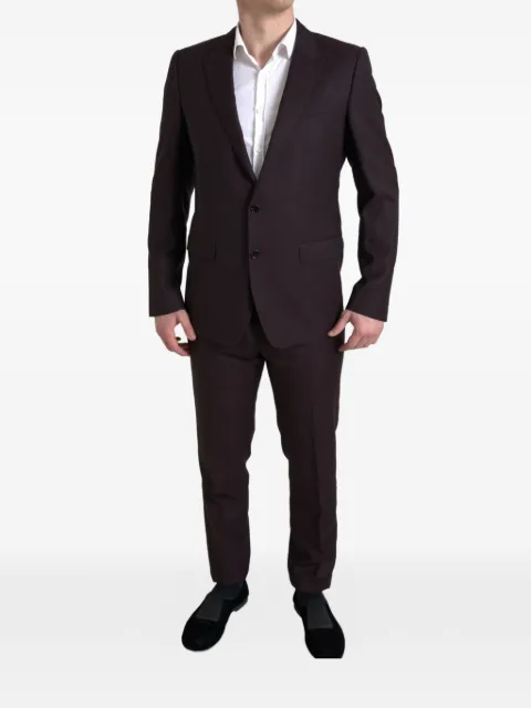 Dolce & Gabbana Martini single-breasted suit Brown GK0RMTGG059