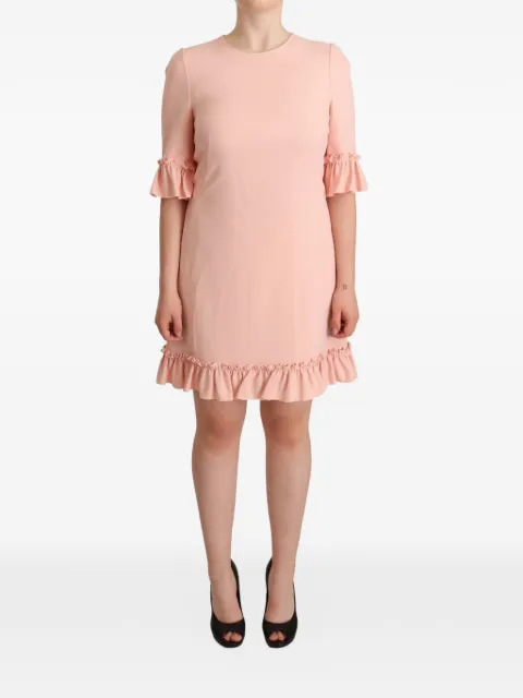 Dolce & Gabbana ruffled-sleeve A-line mini dress Pink DR28263