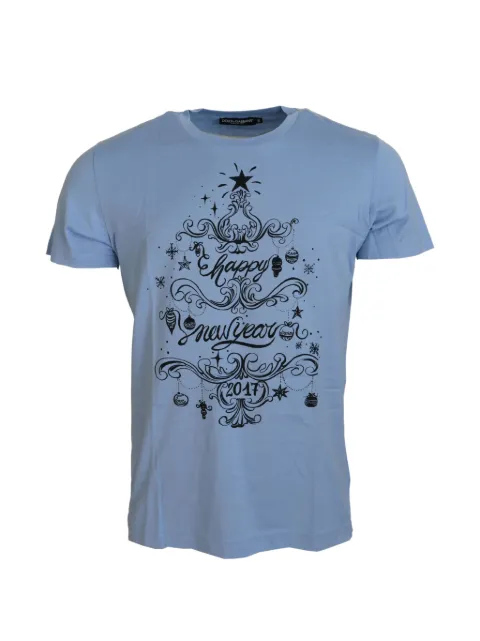 Dolce & Gabbana graphic-print T-shirt Blue TSH83826