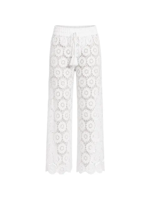 Seafolly Secret Garden floral-lace trousers White 55418PA