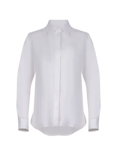 Max Mara long-sleeve button-up shirt White MXMFALASCOBIANCOOTTICO
