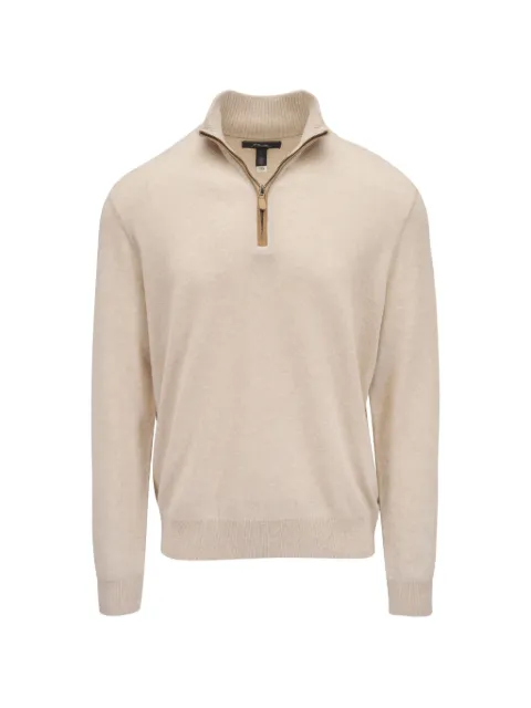 RLX Ralph Lauren half--zip cashmere sweater Neutrals 785A83006