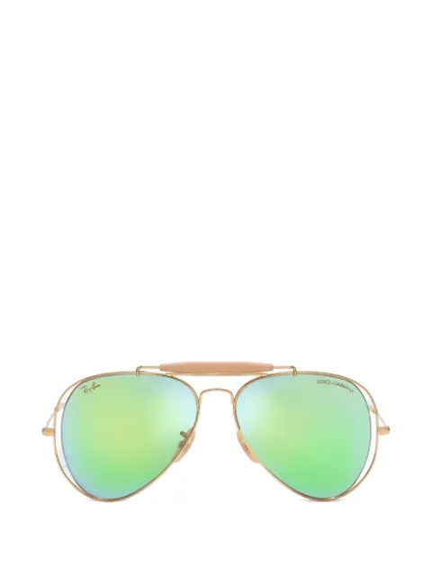 Dolce & Gabbana Eyewear x RAY-BAN aviator-frame sunglasses Gold VG302FVM18N