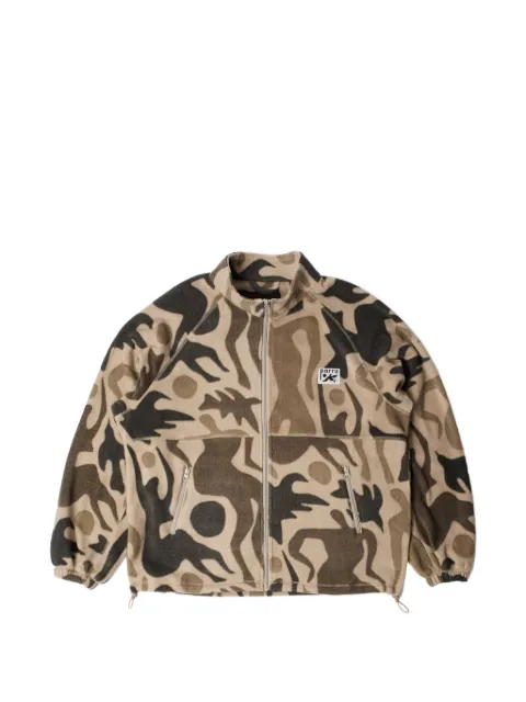 BY PARRA Just Like Heaven abstract-print fleece jacket Neutrals 55205