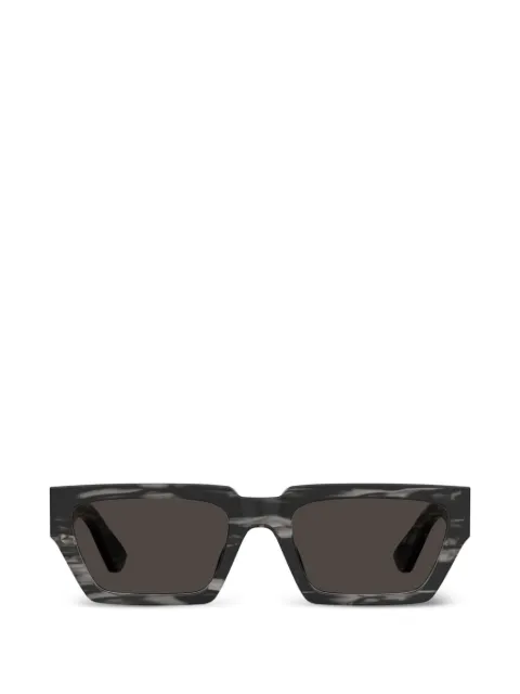Moschino Eyewear logo-plaque rectangle-frame sunglasses Grey MOS166S02W8IR
