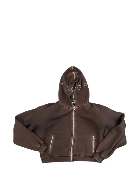 THUG CLUB Gladiator Bulk Shoulder hoodie Brown TC26SS06
