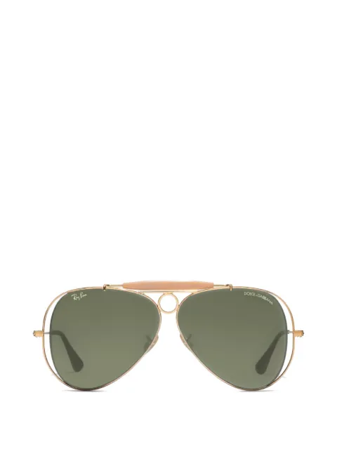 Dolce & Gabbana Eyewear x RAY-BAN aviator-frame sunglasses Gold VG3138VM171