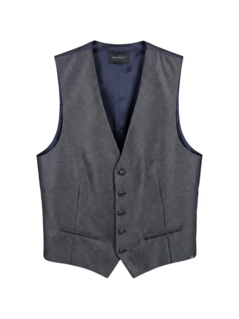 RAMON SANJURJO polka-dot waistcoat Blue 91RH3619186330BLUE