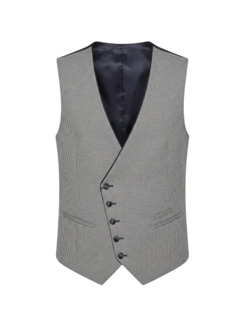 ETIEM TEXTIL S.L. houndstooth-pattern waistcoat Blue 0205750901