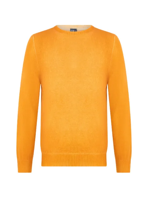 Fedeli round-neck cashmere sweater Orange 7UEA8043P