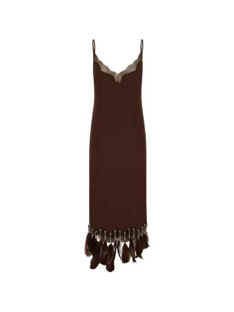 16Arlington Kena midi dress Brown DMD722SS2602SATINCHOCOLATE