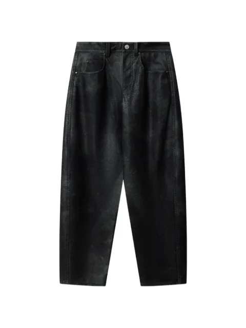MARANT ÉTOILE Belky barrel-fit trousers Black PA0780FAD3B01E