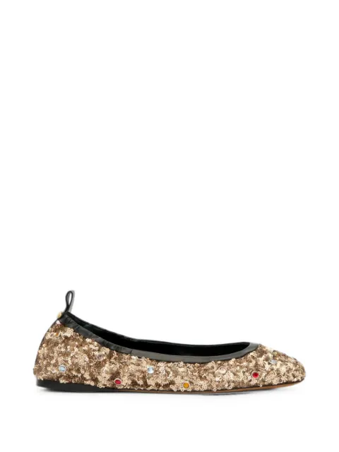 ISABEL MARANT Belna sequin-embellished ballet flats Gold BN0005FED3A27S