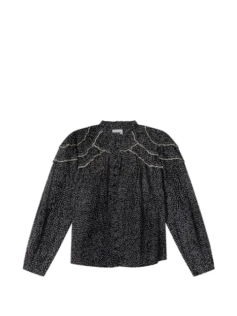 MARANT ÉTOILE Christa top Black HT0681FAD3J03E