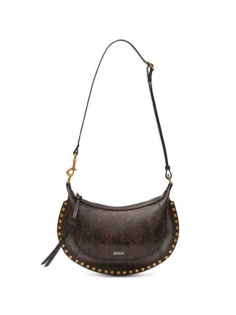 ISABEL MARANT Oskan Moon python-effect leather shoulder bag Brown PP0003FAD3C16M