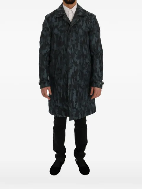 Dolce & Gabbana camouflage-print coat Blue SIG60312