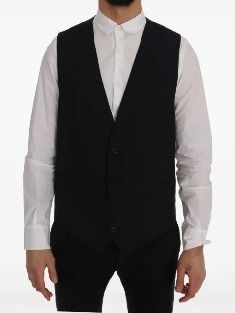 Dolce & Gabbana pinstripe Staff vest Black STAFF
