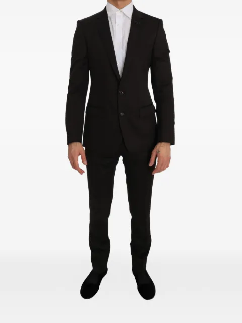 Dolce & Gabbana Martini crystal-bee suit Brown MARTINI