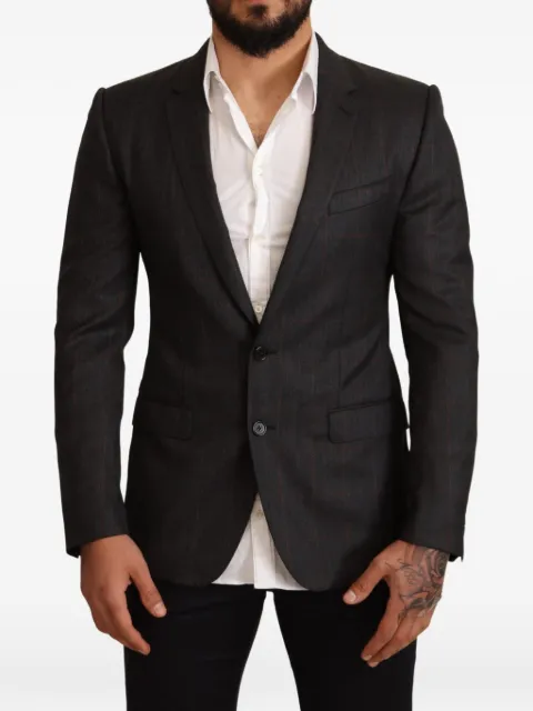Dolce & Gabbana Martini check double-breasted blazer Grey MARTINI