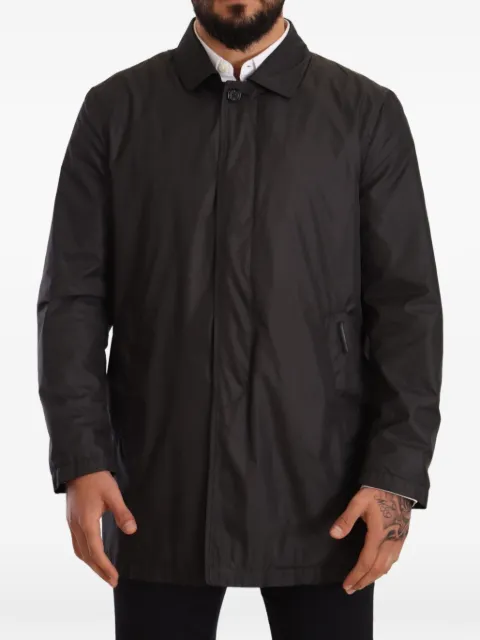 Dolce & Gabbana button-fastening trench coat Black P00875578