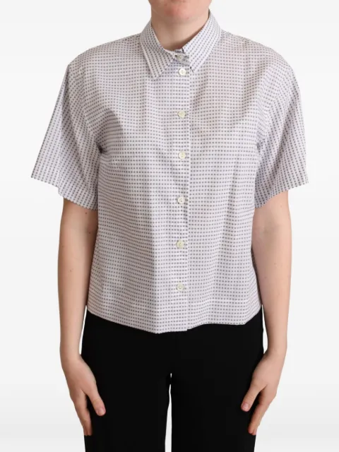 Dolce & Gabbana polka-dot poplin shirt White 8052145615016