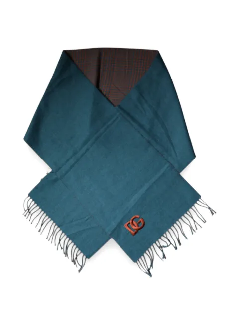 Dolce & Gabbana reversible plaid-pattern scarf Blue GQ312EG2QAG